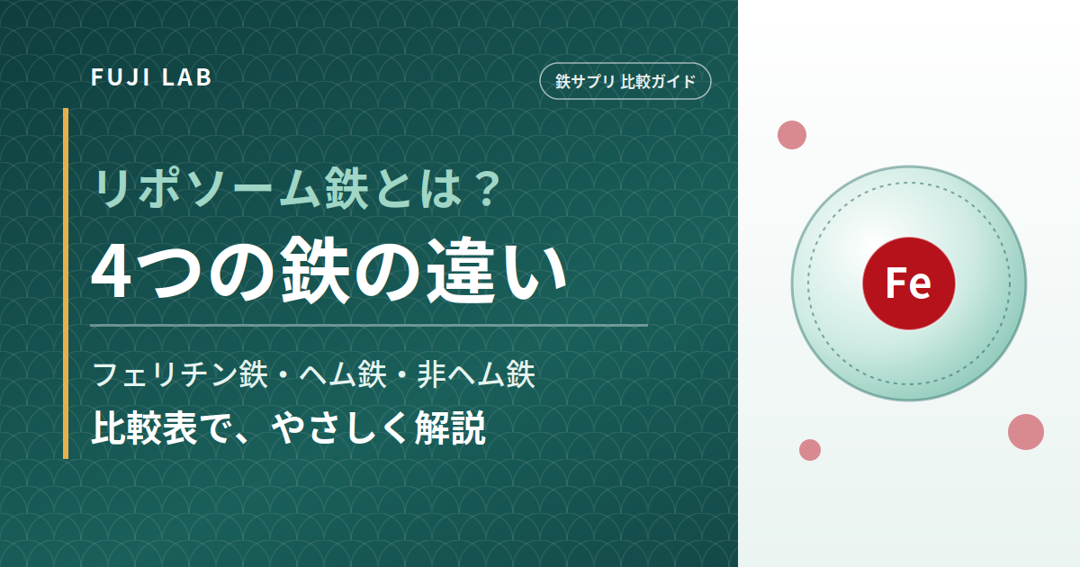 リポソーム鉄とは？吸収率・デメリット・フェリチン鉄との違いを研究データで解説