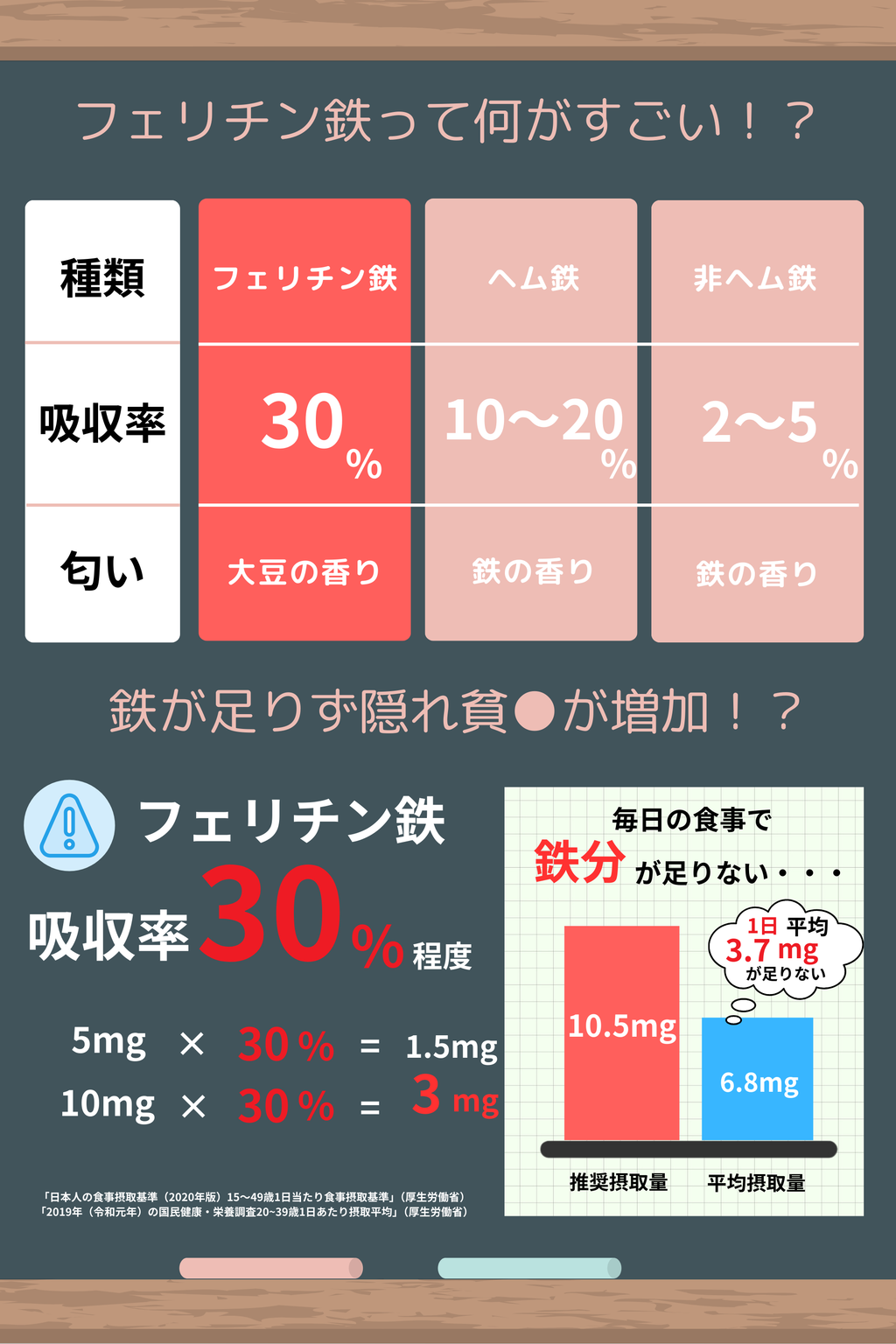 フェリチン鉄 10mg サプリ 乳酸菌400億個 葉酸200μg 栄養機能食品 フェリチン鉄プレミアム